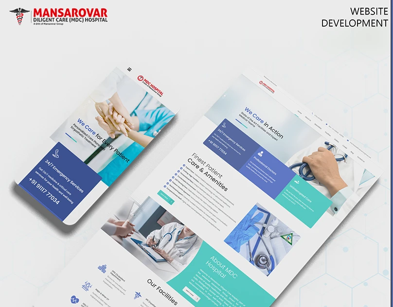 Restaurant website with food industry branding