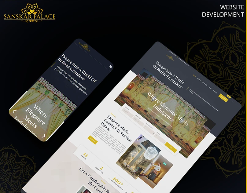 Manufacturing company website with B2B layout